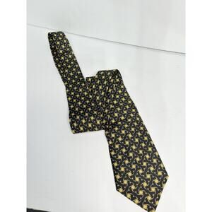 HERMES Hermes Tie Ring Pattern 100% Silk